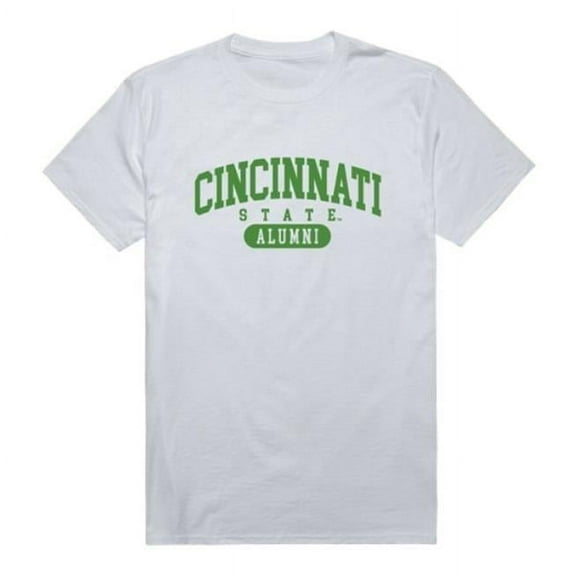 W Republic 559-632-WHT-03 Cincinnati State Technical & Community College Alumni T-Shirt, White - Large