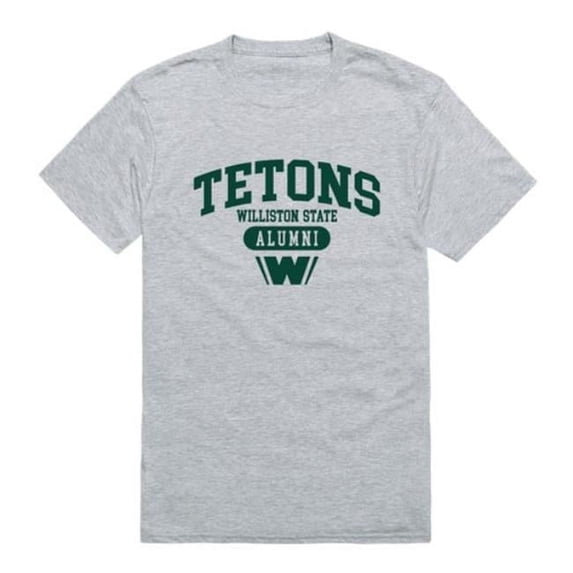 W Republic 559-684-HGY-01 Williston State College Tetons Alumni T-Shirt, Heather Grey - Small