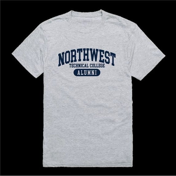 W Republic 559-703-HGY-03 Northwest Technical College Hawks Alumni T-Shirt, Heather Grey - Large