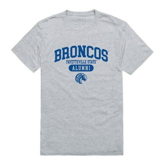 W Republic 559-716-HGY-03 Fayetteville State University Broncos Alumni T-Shirt, Heather Grey - Large