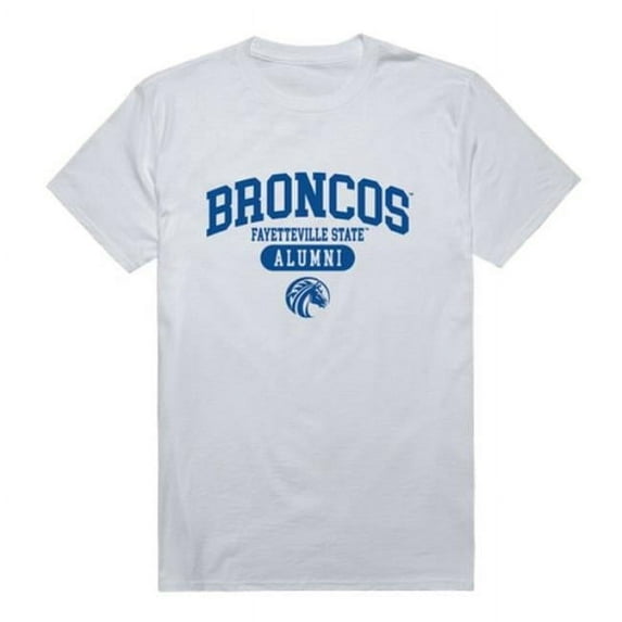 W Republic 559-716-WHT-02 Fayetteville State University Broncos Alumni T-Shirt, White - Medium