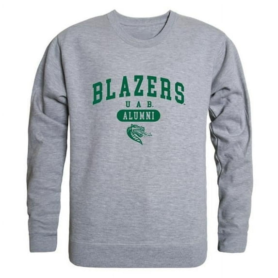 W Republic 560-101-HGY-03 Men Uab Blazers Alumni Fleece, Heather Grey - Large