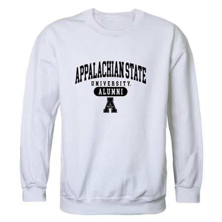 W Republic 560-104-WHT-01 Men Appalachian State Mountaineers Alumni Fleece, White - Small