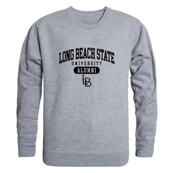 W Republic 560-109-HGY-02 Men Cal State Long Beach 49Ers Alumni Fleece, Heather Grey - Medium