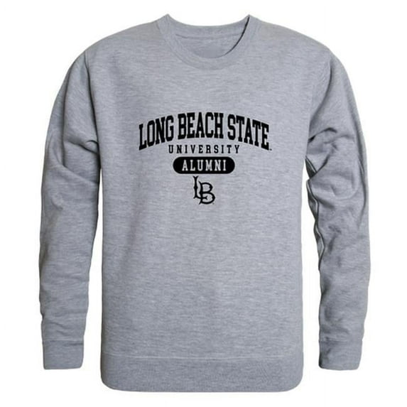 W Republic 560-109-HGY-04 Men Cal State Long Beach 49Ers Alumni Fleece, Heather Grey - Extra Large