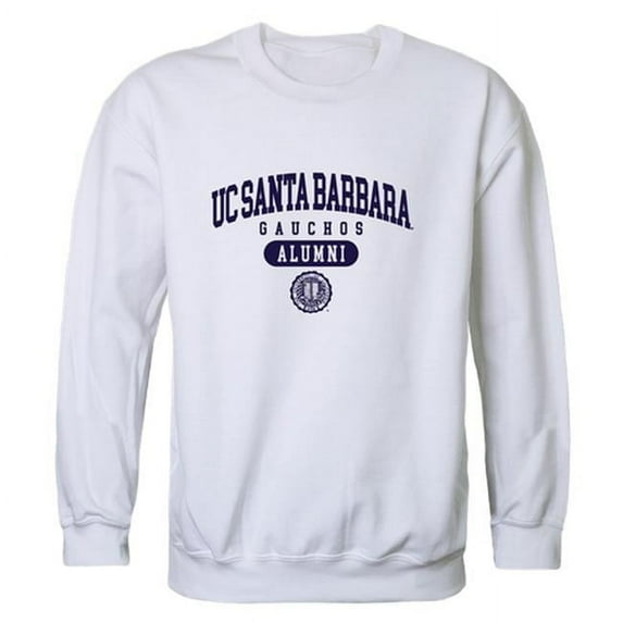 W Republic 560-112-WHT-04 Men Uc Santa Barbara Gauchos Alumni Fleece, White - Extra Large