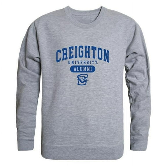 W Republic 560-118-HGY-05 Men Creighton University Bluejays Alumni Fleece, Heather Grey - 2XL