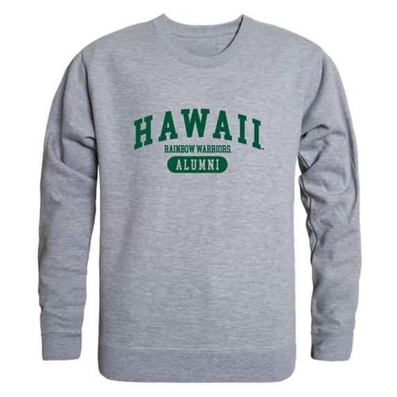 W Republic 560-122-HGY-01 Men Hawaii Warriors Alumni Fleece, Heather Grey - Small