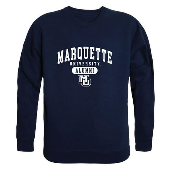 W Republic 560-130-NVY-05 Men Marquette Golden Eagles Alumni Fleece, Navy - 2XL