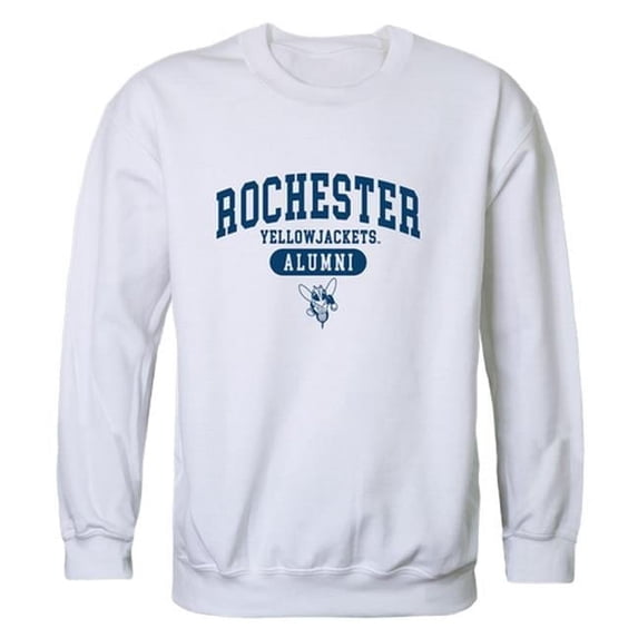 W Republic 560-146-WHT-01 Men University of Rochester Yellowjackets Alumni Fleece, White - Small