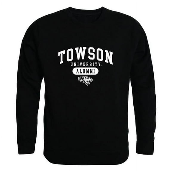 W Republic 560-153-BLK-03 Men Towson Tigers Alumni Fleece, Black - Large