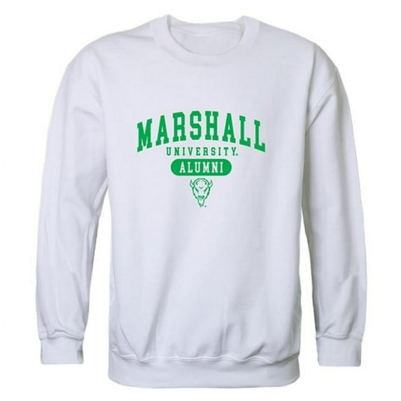 W Republic 560-190-WHT-05 Men Marshall Thundering Herd Alumni Fleece, White - 2XL