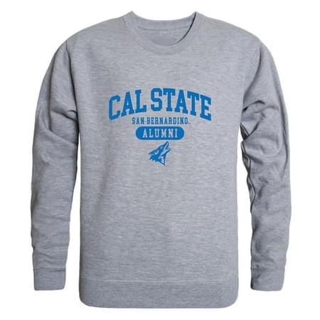 W Republic 560-207-HGY-04 Men Cal State San Bernardino Coyotes Alumni Fleece, Heather Grey - Extra Large