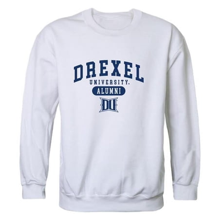 W Republic 560-215-WHT-01 Men Drexel University Dragons Alumni Fleece, White - Small