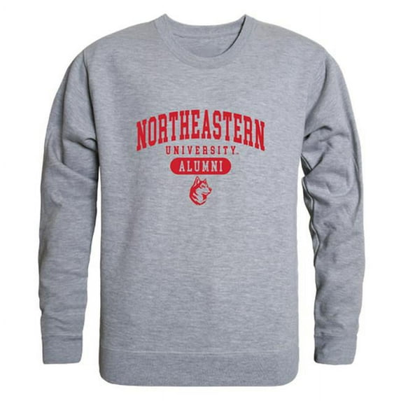 W Republic 560-226-HGY-03 Men Northeastern Huskies Alumni Fleece, Heather Grey - Large