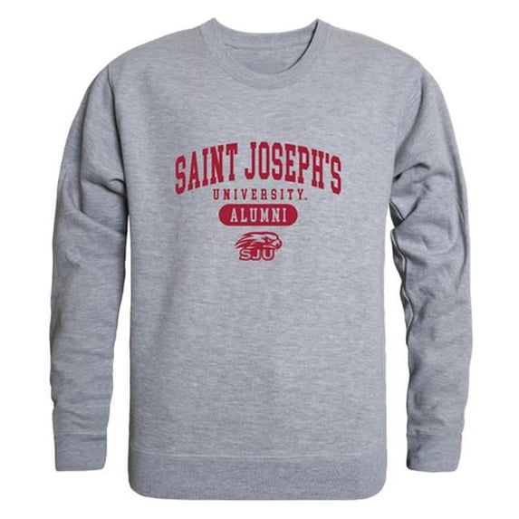 W Republic 560-232-HGY-02 Men Saint Josephs University Hawks Alumni Fleece, Heather Grey - Medium