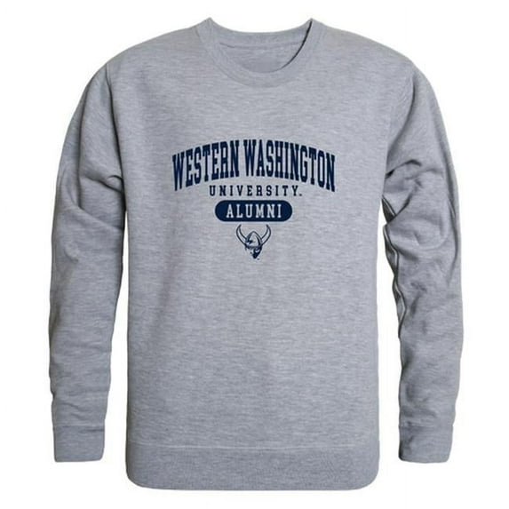 W Republic 560-252-HGY-01 Men Western Washington Vikings Alumni Fleece, Heather Grey - Small