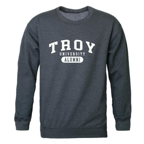 W Republic 560-254-HCH-04 Men Troy Trojans Alumni Fleece, Heather Charcoal - Extra Large