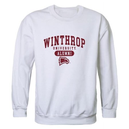 W Republic 560-255-WHT-01 Men Winthrop Eagles Alumni Fleece, White - Small