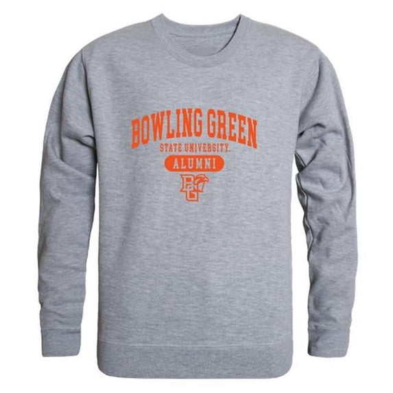 W Republic 560-269-HGY-02 Bowling Green State University Mens Alumni Fleece T-Shirt, Heather Gray - Medium