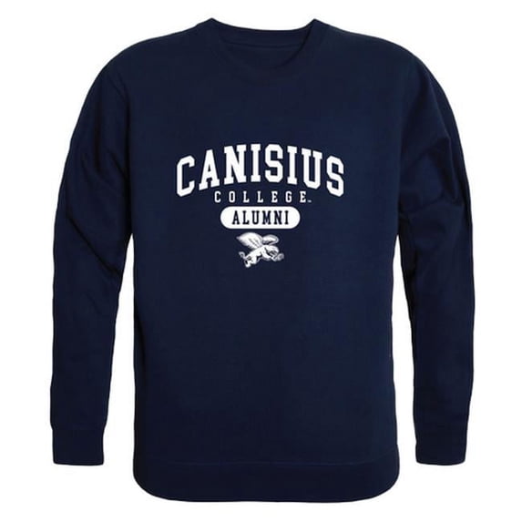 W Republic 560-277-NVY-01 Canisius College Mens Alumni Fleece T-Shirt, Navy - Small