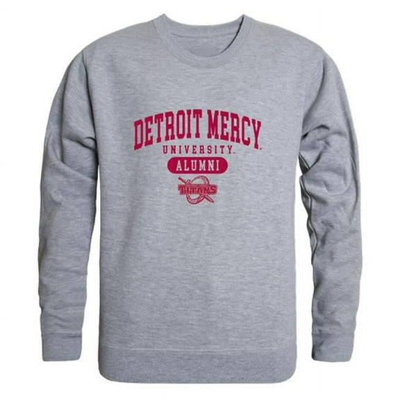 W Republic 560-290-HGY-05 University of Detroit Mercy Mens Alumni Fleece T-Shirt, Heather Gray - 2XL