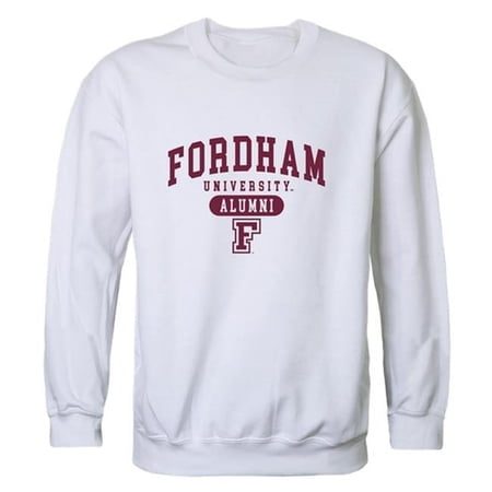 W Republic 560-305-WHT-02 Men Fordham Rams Alumni Fleece, White - Medium