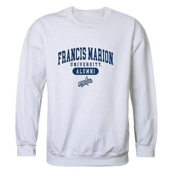 W Republic 560-306-WHT-05 Men Francis Marion Patriots Alumni Fleece, White - 2XL