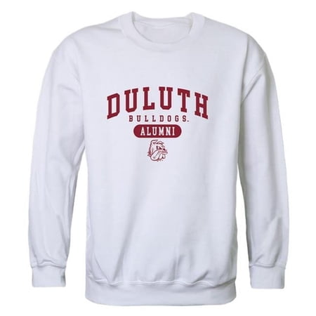 W Republic 560-344-WHT-01 Men Minnesota Duluth Bulldogs Alumni Fleece, White - Small