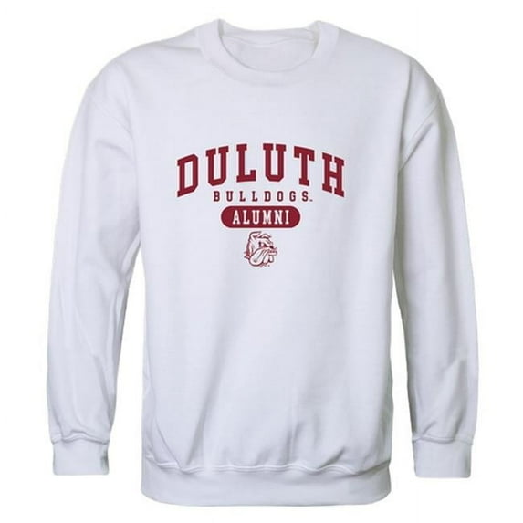 W Republic 560-344-WHT-02 Men Minnesota Duluth Bulldogs Alumni Fleece, White - Medium