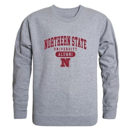 W Republic 560-355-HGY-03 Men Northern State University Wolves Alumni Fleece, Heather Grey - Large