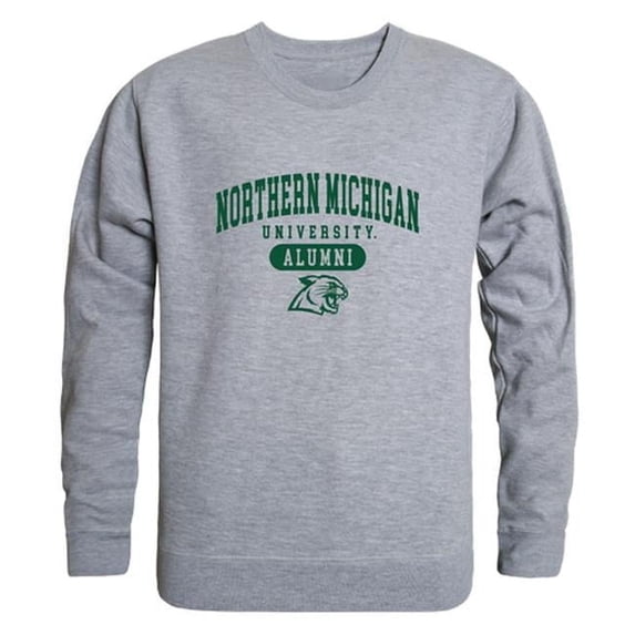 W Republic 560-357-HGY-04 Men Northern Michigan Wildcats Alumni Fleece, Heather Grey - Extra Large