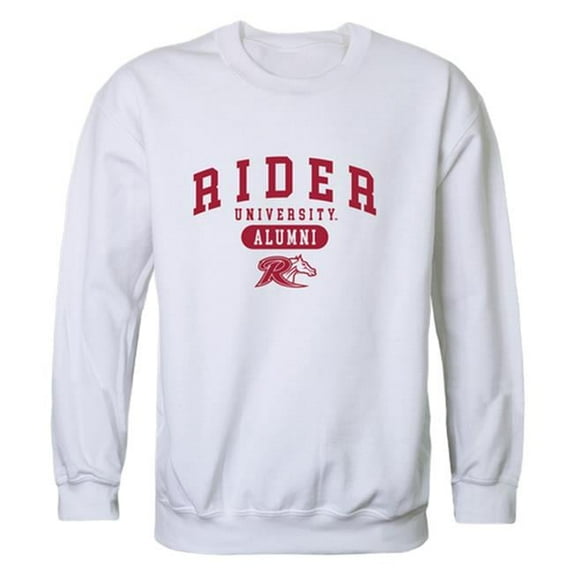 W Republic 560-368-WHT-01 Men Rider University Broncos Alumni Fleece, White - Small