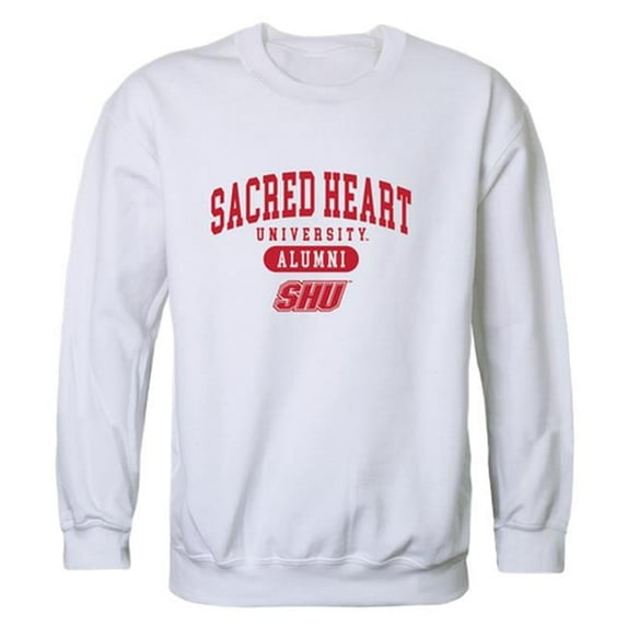 W Republic 560-372-WHT-04 Men Sacred Heart Pioneers Alumni Fleece, White - Extra Large