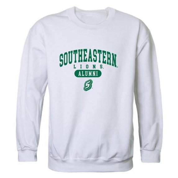 W Republic 560-385-WHT-01 Men Southeastern Louisiana Lions Alumni Fleece, White - Small