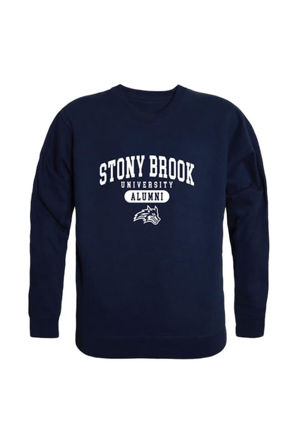 560-388-NVY-04 Men Stony Brook Seawolves Alumni Fleece, Navy - Extra Large