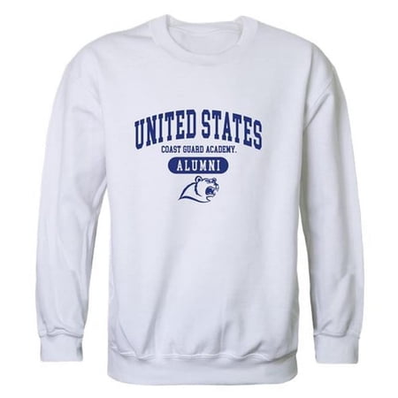 W Republic 560-394-WHT-03 Men Us Coast Guard Bears Alumni Fleece, White - Large