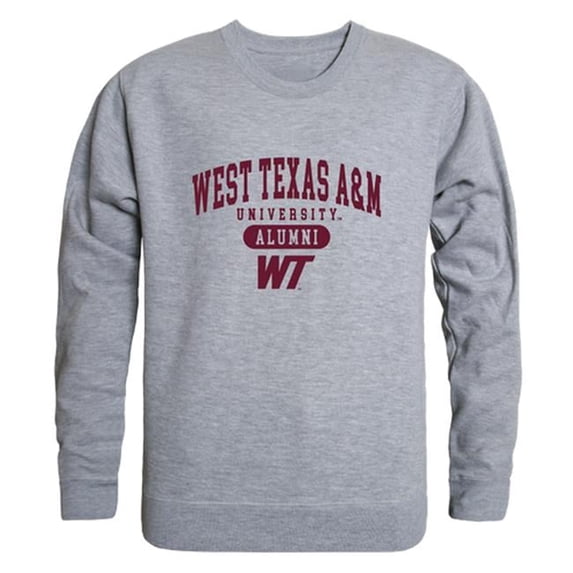 W Republic 560-403-HGY-01 Men West Texas A&M Buffaloes Alumni Fleece, Heather Grey - Small