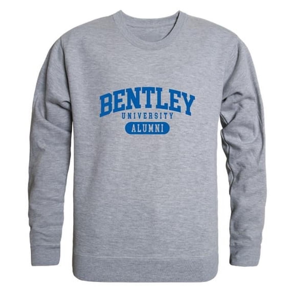 W Republic 560-483-HGY-05 Bentley University Falcons Alumni Fleece Sweatshirt, Heather Grey - 2XL