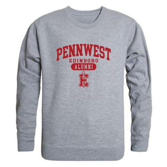 W Republic 560-516-HGY-01 Edinboro University Fighting Scots Alumni Fleece Pullover Crewneck Sweatshirt, Heather Grey - Small