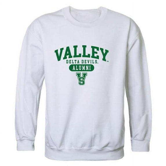 W Republic 560-545-WHT-03 Mississippi Valley State University Delta Devils & Devilettes Alumni Fleece Sweatshirt, White - Large