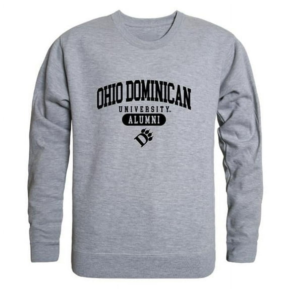 W Republic 560-563-HGY-02 Ohio Dominican University Panthers Alumni Fleece Sweatshirt, Heather Grey - Medium