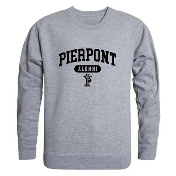 W Republic 560-569-HGY-01 Pierpont Community & Technical College Lions Alumni Fleece Sweatshirt, Heather Grey - Small