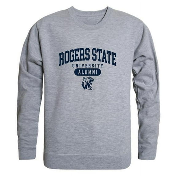 W Republic 560-576-HGY-05 Rogers State University Hillcats Alumni Fleece Sweatshirt, Heather Grey - 2XL