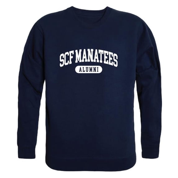 W Republic 560-592-NVY-05 State College of Florida Manatees Alumni Fleece Sweatshirt, Navy - 2XL
