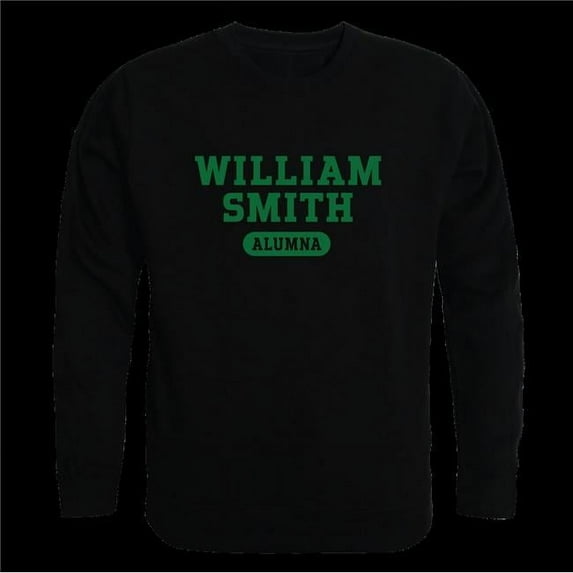 W Republic 560-700-BK2-04 Hobart & William Smith College Statesmen Alumni Fleece Pullover Crewneck Sweatshirt, Black - Extra Large