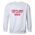thumbnail image 1 of W Republic 560-712-WHT-01 State University of New York at Geneseo Cortland Red Dragons Alumni Fleece Pullover Crewneck Sweatshirt, White - Small, 1 of 1