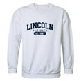 thumbnail image 1 of W Republic 560-720-WHT-02 Lincoln University Blue Tigers Alumni Fleece Pullover Crewneck Sweatshirt, White - Medium, 1 of 1