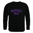 thumbnail image 1 of W Republic 560-723-BLK-03 Niagara University Purple Eagles Alumni Fleece Pullover Crewneck Sweatshirt, Black - Large, 1 of 1