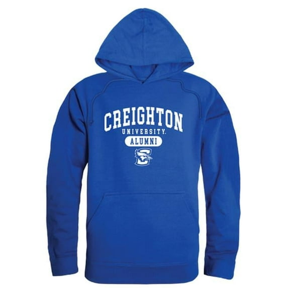 W Republic 561-118-RYL-04 Men Creighton University Bluejays Alumni Hoodie, Royal Blue - Extra Large